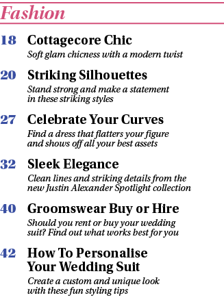 Fashion 18 Cottagecore Chic Soft glam chicness with a modern twist 20 Striking Silhouettes Stand strong and make a st...