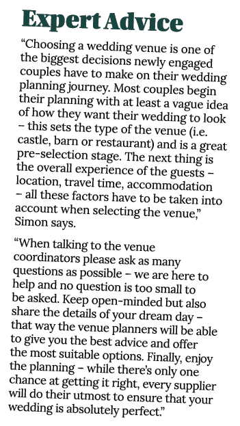 Expert Advice “Choosing a wedding venue is one of the biggest decisions newly engaged couples have to make on their w...