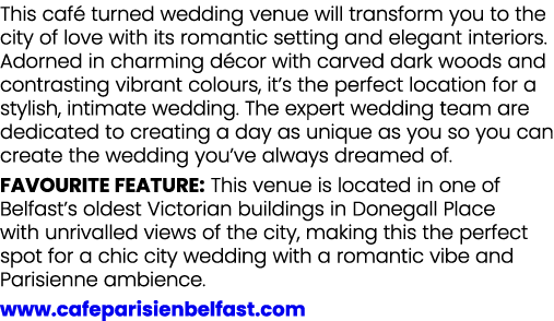 This caf turned wedding venue will transform you to the city of love with its romantic setting and elegant interiors...