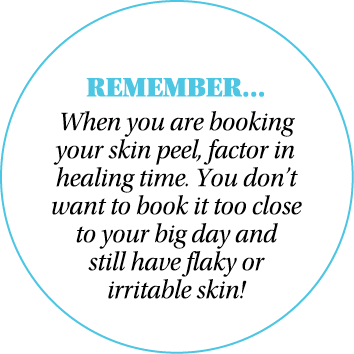 REMEMBER… When you are booking your skin peel, factor in healing time. You don’t want to book it too close to your bi...