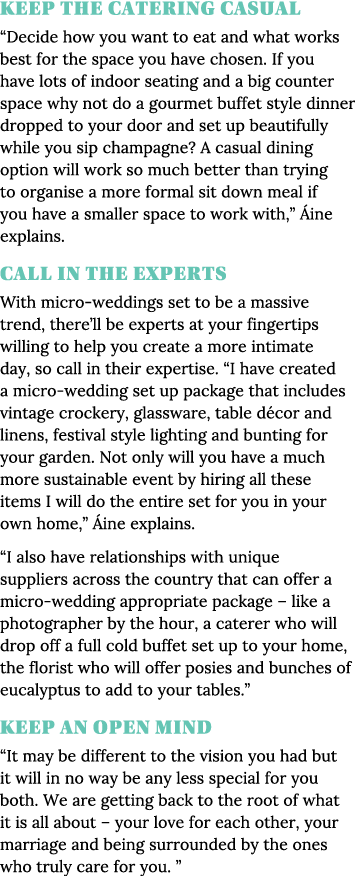 Keep the Catering Casual  Decide how you want to eat and what works best for the space you have chosen  If you have l   