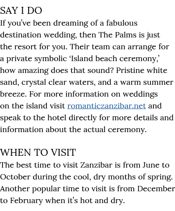 SAY I DO If you ve been dreaming of a fabulous destination wedding, then The Palms is just the resort for you  Their    