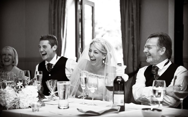 top table laughing
