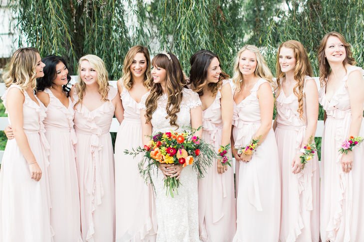 boho chic bridesmaids