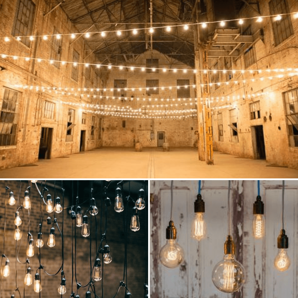 Industrial-Wedding-Theme-Lighting