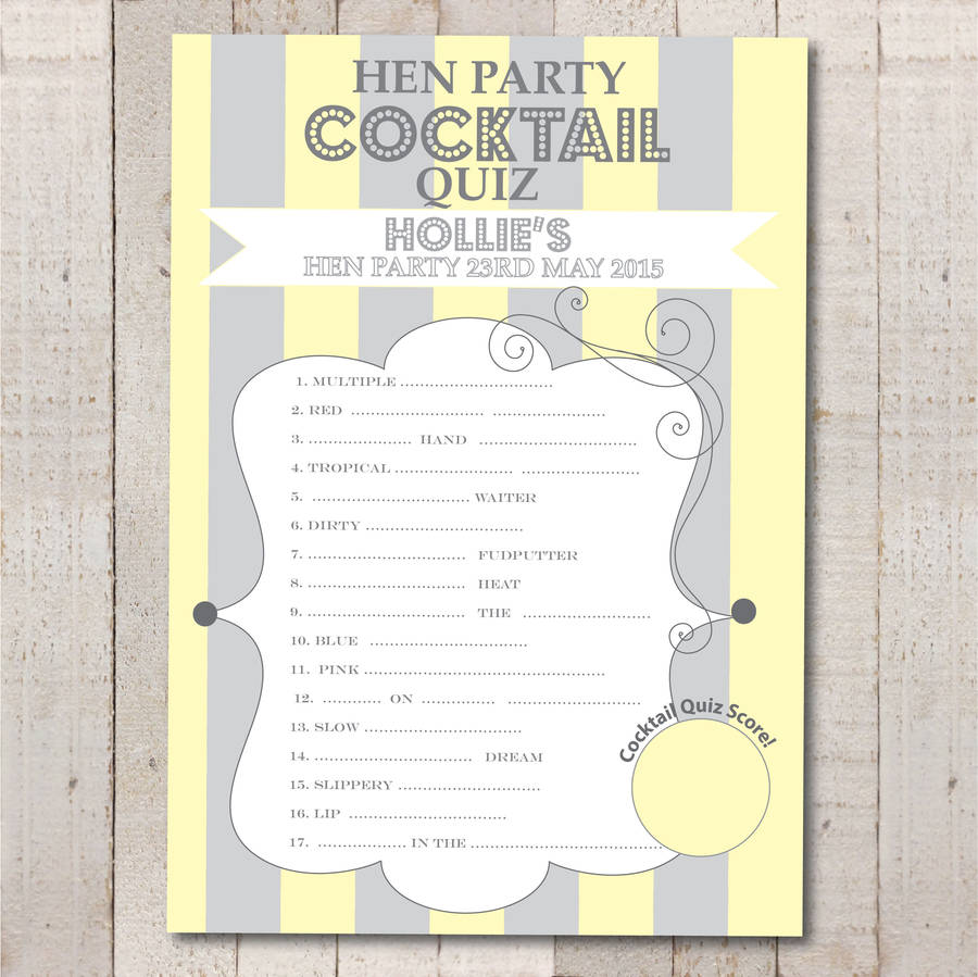 21 Hilarious Hen Party Games You & Your Girls Will Love | Wedding Journal