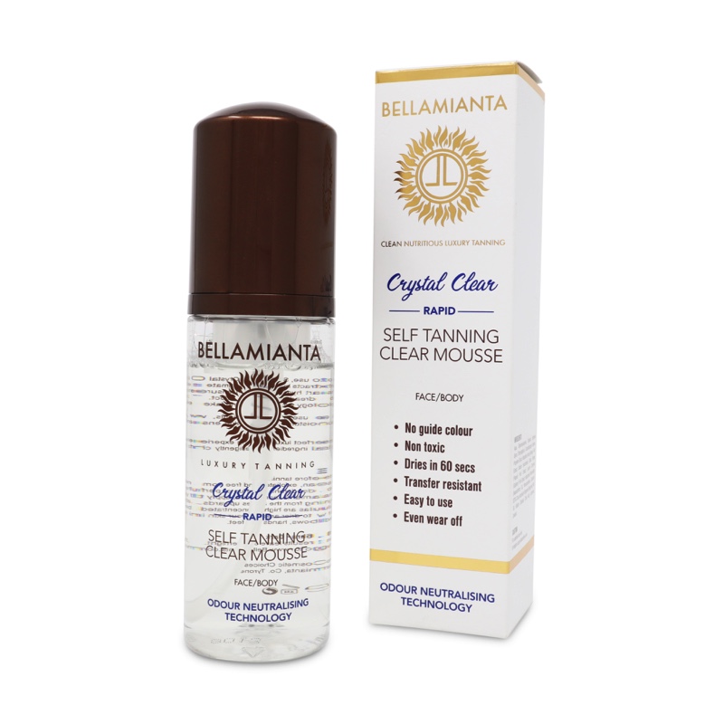 Bellamianta Crystal Clear Rapid Self Tanning Clear Mousse