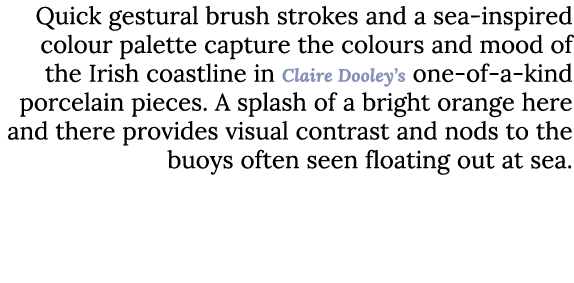 Quick gestural brush strokes and a sea inspired colour palette capture the colours and mood of the Irish coastline in...
