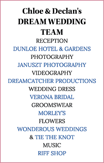 Chloe & Declan's DREAM WEDDING TEAM RECEPTION Dunloe Hotel & Gardens PHOTOGRAPHY Januszt Photography VIDEOGRAPHY Drea...