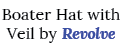 Boater Hat with Veil by Revolve
