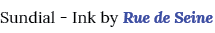 Sundial - Ink by Rue de Seine