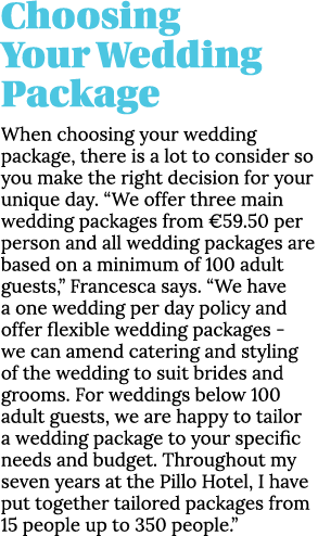 Choosing Your Wedding Package When choosing your wedding package, there is a lot to consider so you make the right de   