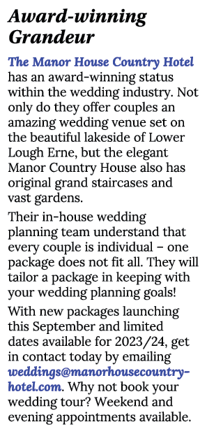 Award-winning Grandeur The Manor House Country Hotel has an award-winning status within the wedding industry  Not onl   