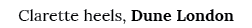 Clarette heels, Dune London