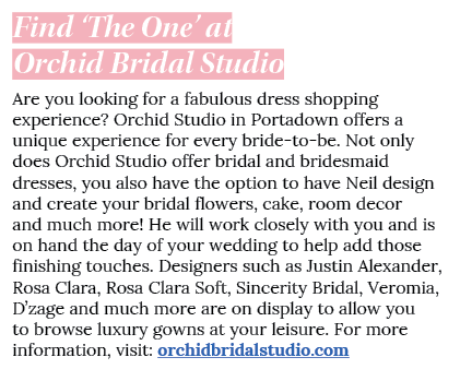 Find  The One  at Orchid Bridal Studio Are you looking for a fabulous dress shopping experience  Orchid Studio in Por   