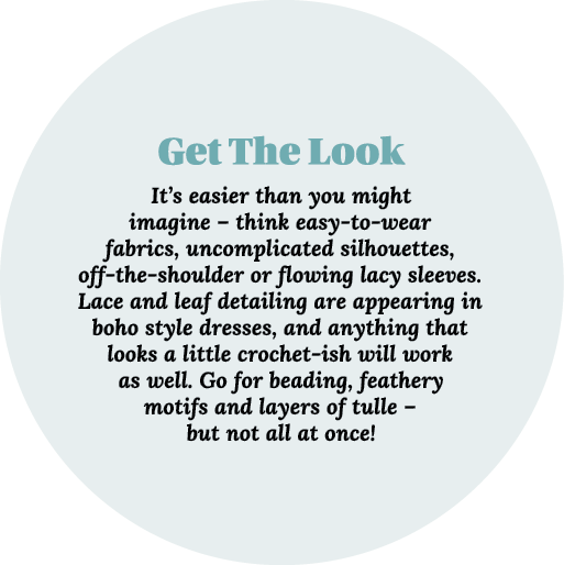 Get The Look It s easier than you might imagine   think easy-to-wear fabrics, uncomplicated silhouettes, off-the-shou   