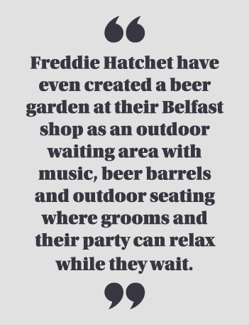  Freddie Hatchet have even created a beer garden at their Belfast shop as an outdoor waiting area with music, beer ba   
