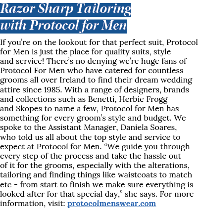 Razor Sharp Tailoring with Protocol for Men If you re on the lookout for that perfect suit, Protocol for Men is just    