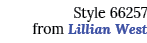 Style 66257 from Lillian West