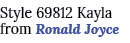 Style 69812 Kayla from Ronald Joyce