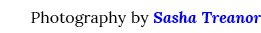 Photography by Sasha Treanor
