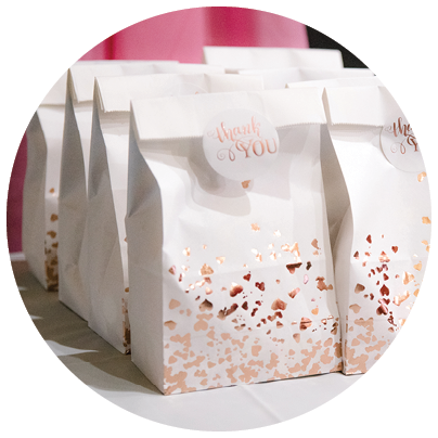 White Thank You Goody Bags