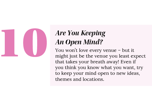  ,Are You Keeping An Open Mind  You won t love every venue   but it might just be the venue you least expect that tak   