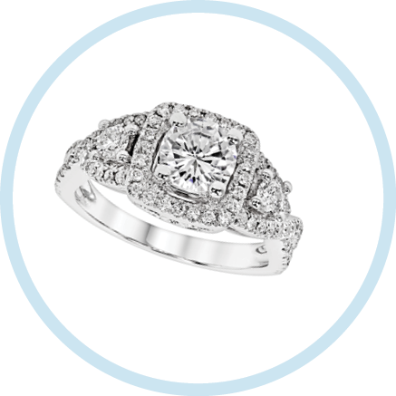 engagement diamond wedding ring  on white,isolate