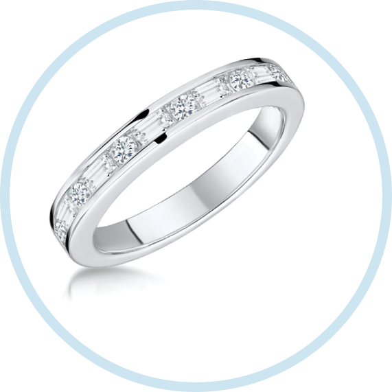 Vintage band women best engagement ring with an antique style, the elegantly simple plain band or the dazzling designer eternity ring with diamonds 