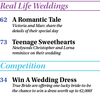 Real Life Weddings 62 A Romantic Tale Victoria and Marc share the details of their special day 73 Teenage Sweethearts...