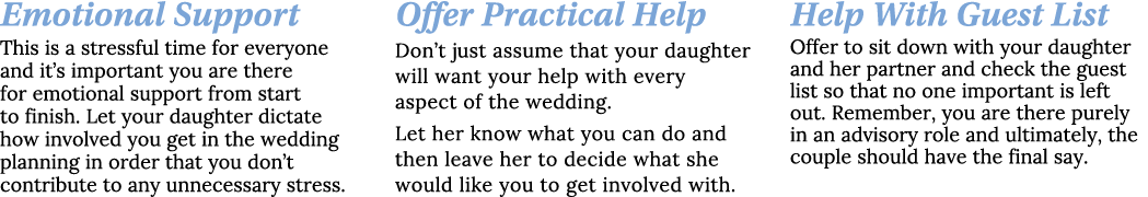 Emotional Support This is a stressful time for everyone and it’s important you are there for emotional support from s...