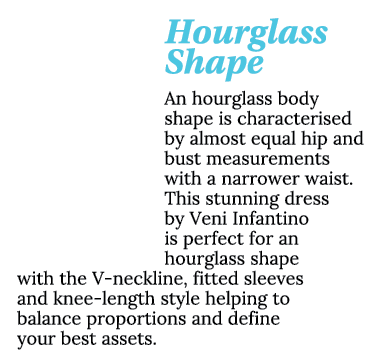 Hourglass Shape An hourglass body shape is characterised by almost equal hip and bust measurements with a narrower wa   