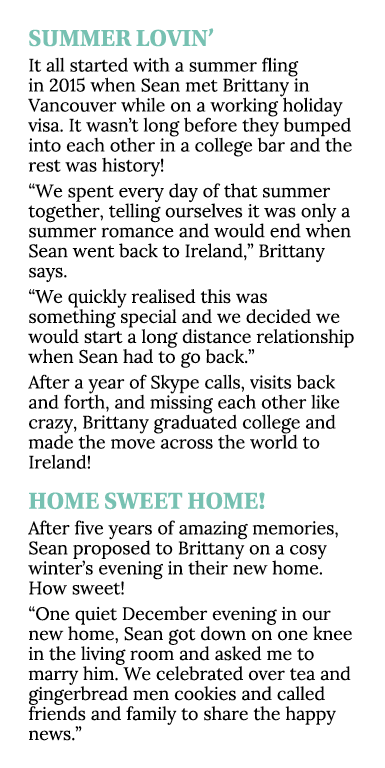 SUMMER LOVIN  It all started with a summer fling in 2015 when Sean met Brittany in Vancouver while on a working holid   