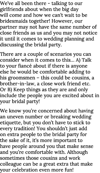 We ve all been there - talking to our girlfriends about when the big day will come and how we can t wait to be brides   