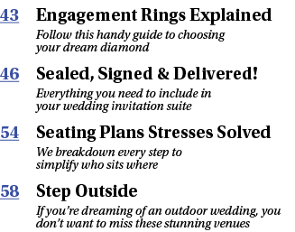 43 Engagement Rings Explained Follow this handy guide to choosing your dream diamond 46 Sealed, Signed & Delivered  E   