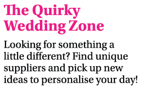 The Quirky Wedding Zone Looking for something a little different  Find unique suppliers and pick up new ideas to pers   