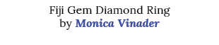 Fiji Gem Diamond Ring by Monica Vinader 