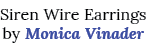 Siren Wire Earrings by Monica Vinader