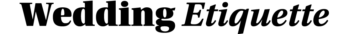 Wedding Etiquette