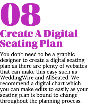 08 Create A Digital Seating Plan You don t need to be a graphic designer to create a digital seating plan as there ar   