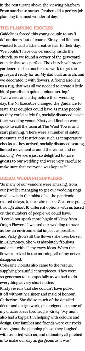 in the restaurant above the viewing platform From sunrise to sunset, Reuben did a perfect job planning the most wonde   