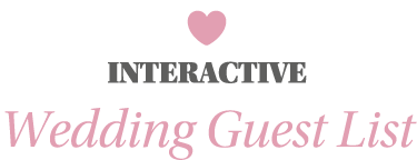   INTERACTIVE Wedding Guest List