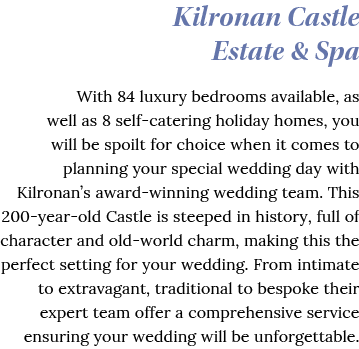 Kilronan Castle Estate & Spa With 84 luxury bedrooms available, as well as 8 self-catering holiday homes, you will be   