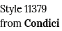 Style 11379 from Condici