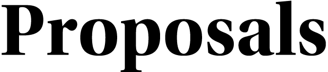 Proposals