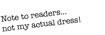 Note to readers    not my actual dress 