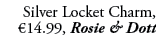 Silver Locket Charm, €14.99, Rosie & Dott 