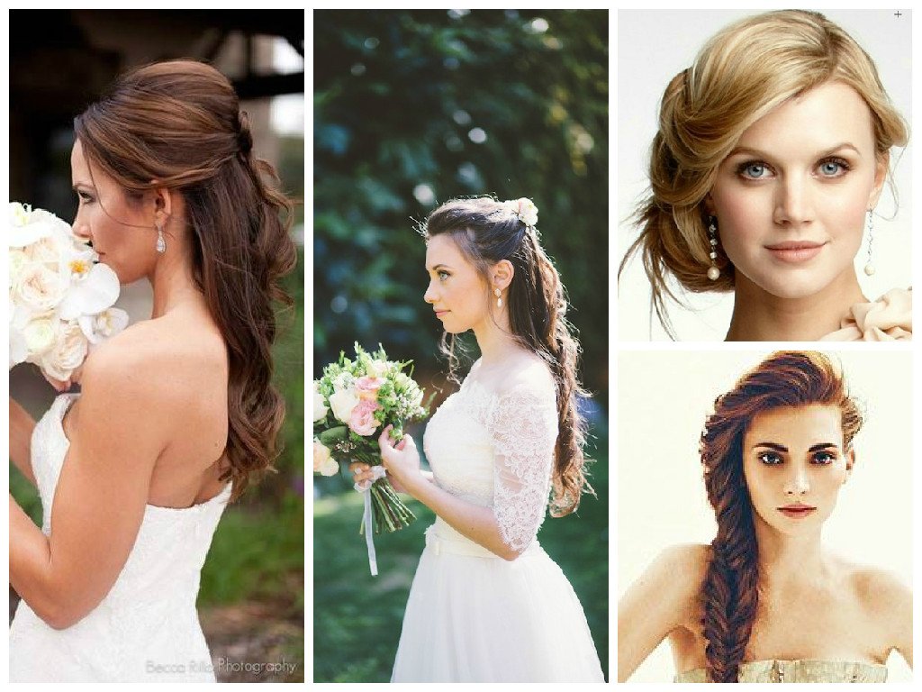 Image of wedding hairstyle for square face