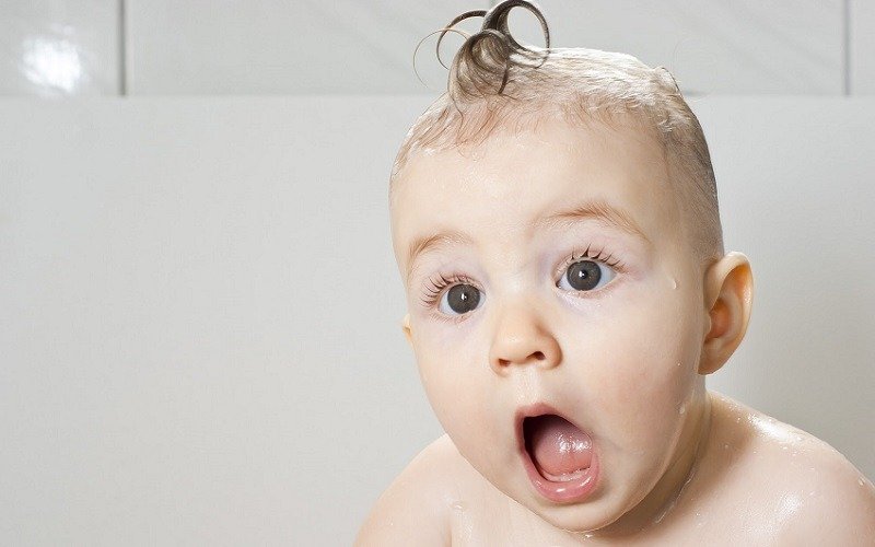 surprised baby