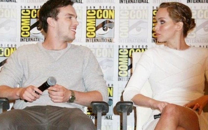 Nicholas Hoult and Jennifer Lawrence